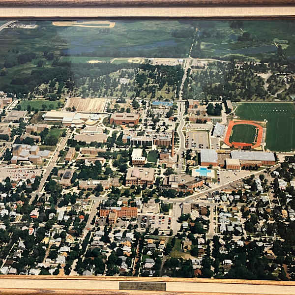 Sky View of University of Wisconsin La Crosse Campus by R. W. Stanford, Image 1.
