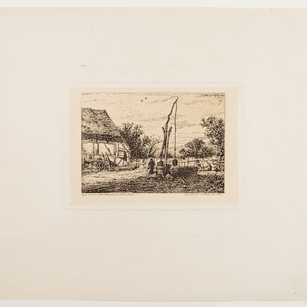 Paysage:Puits by Charles-Emile Jacque, Image 2.