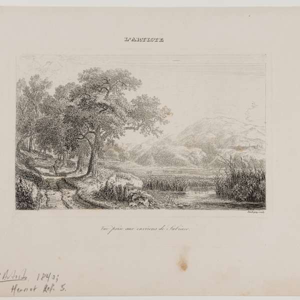 Vue Prise aux Environs de Subiaco by Charles-Francois Daubigny, Image 2.