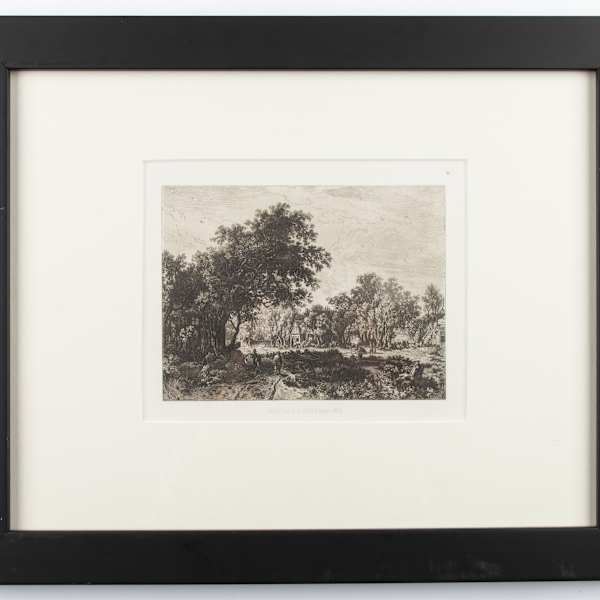 Paysage, d'après Hobbema by Charles Emile Jacque, Meindert Hobbema, Image 2.