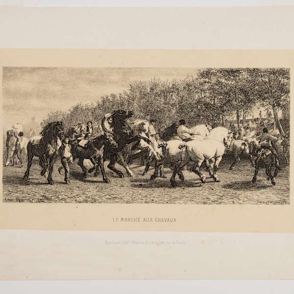 Le Marche aux Chevaux by Jules-Jacques Veyrassat, Image 2.