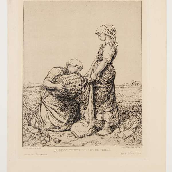 La Recolte des Pommes de Terre by Gustave Mercier, Image 2.