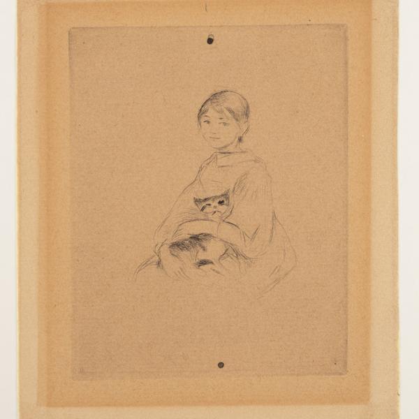 Young Girl with Cat by Berthe Morisot, Image 2.
