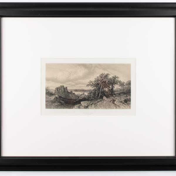 Landscape with Castle by Francois-Fortuné Ferogio, Image 2.