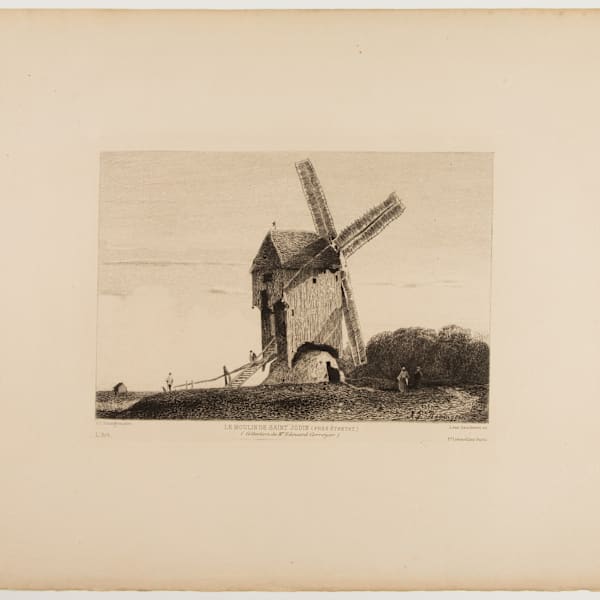 Le Moulin de Saint-Jouin (près Étretat) by Leon Gaucherel, Image 2.