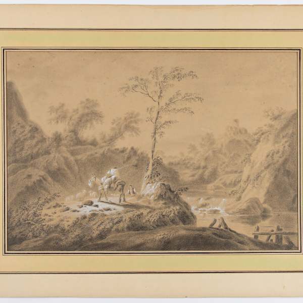 Landscape with Figures by Jean Pillement, Image 2.
