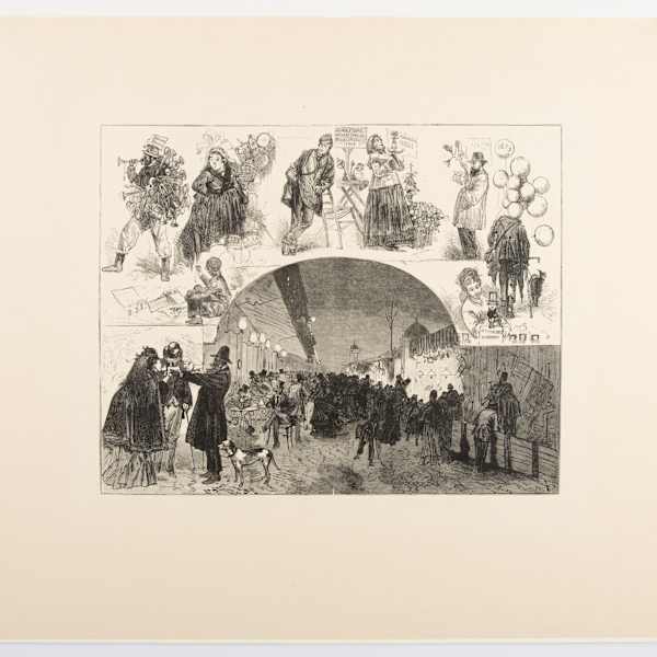 Paris: La Foire aux entrennes aux boulevards (Paris: The Fair Amongst the Boulevards at New Year's) by Alphonse Louis Felix Tauxier, Image 2.
