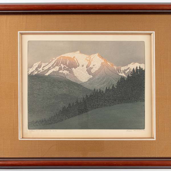 Le Mont-Blanc au Crepuscle (Mont Blanc at Twilight) by Henri-Georges Meunier, Image 3.