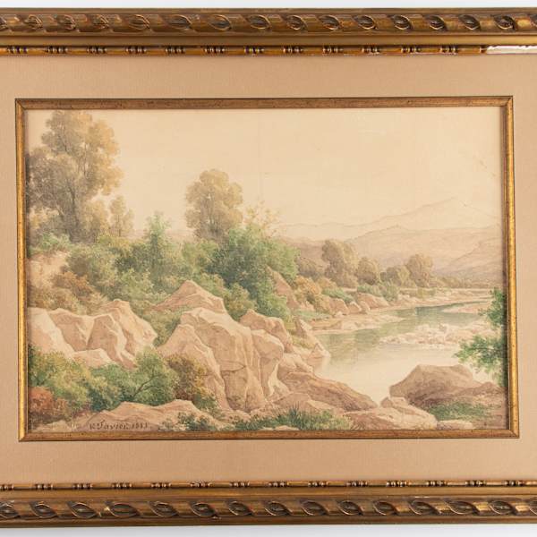 Landscape of the Herault River by Victor Favier, Image 3.