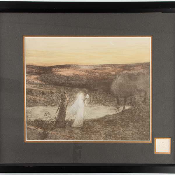 Dante Recontre Beatrix by Henri Martin, Image 4.