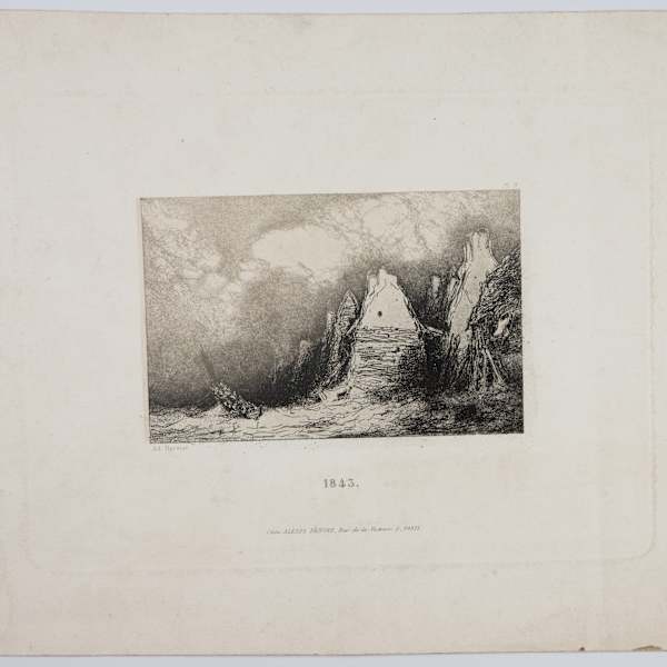 Marine Landscape by Louis Adolphe Hervierprin, Image 2.