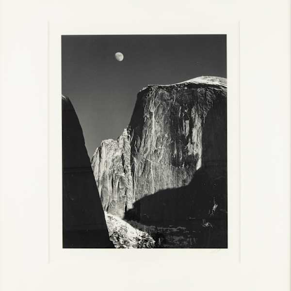 Moonrise and Half Dome by Ansel Adams, Image 1.