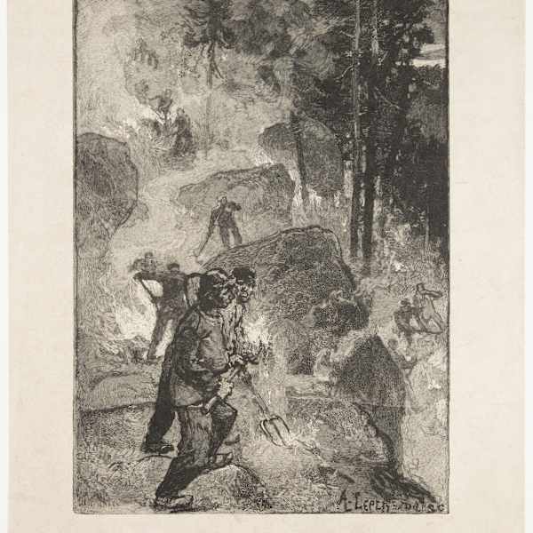 Incendie de foret (Firefighter in the Forest) by Auguste-Louis Lepere, Image 2.