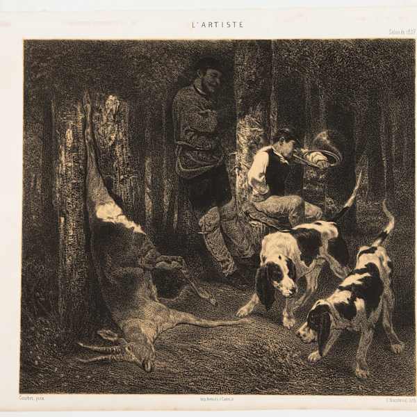 Chasse a Courre by Celestin Nanteuil, Image 1.
