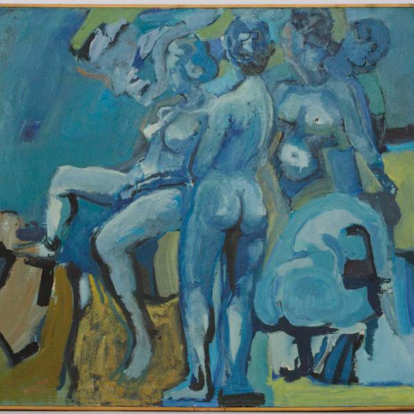 Blue Bathers by Ronald Hatfield, Image 2.