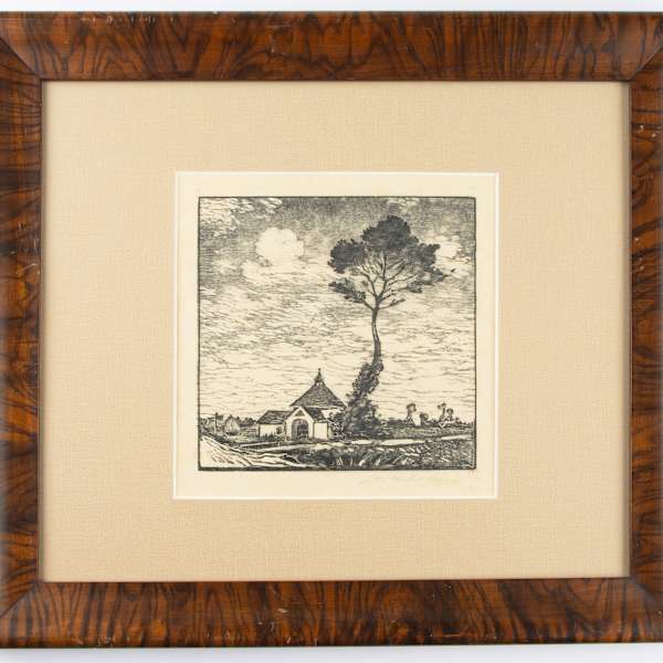 Marlotte, Seine et Marne (Landscape) by Jean-Marie Cazin, Image 2.