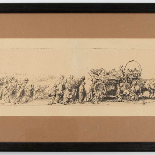 Exode (Exodus, Belgian Refugees) by Auguste Brouet, Image 1.