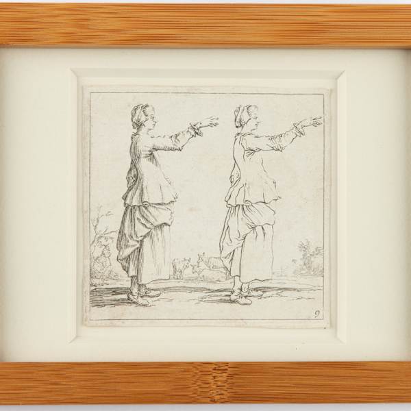 Paysanne (Two peasant women, in profile) by Jacques Callot, Image 3.