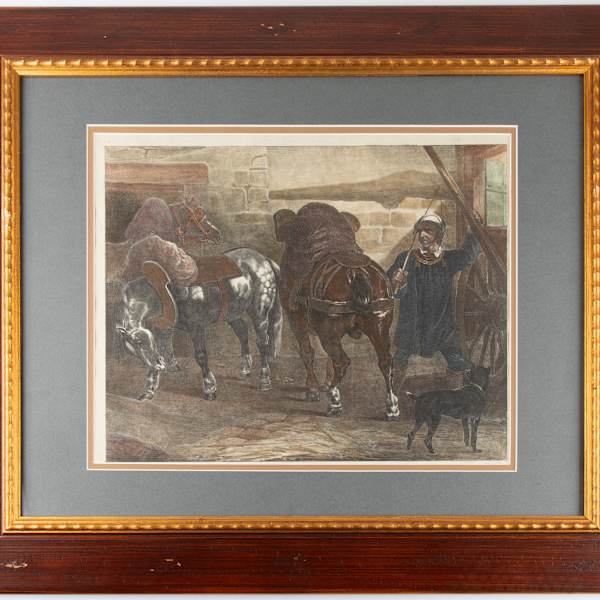 Man with a Show-Horse by Joseph Volmar, Image 3.