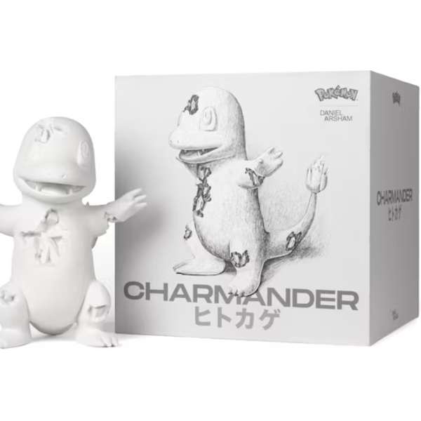 Daniel Arsham x Pokemon Crystalized Charmander Figure (white) by Daniel Arsham, Image 1.