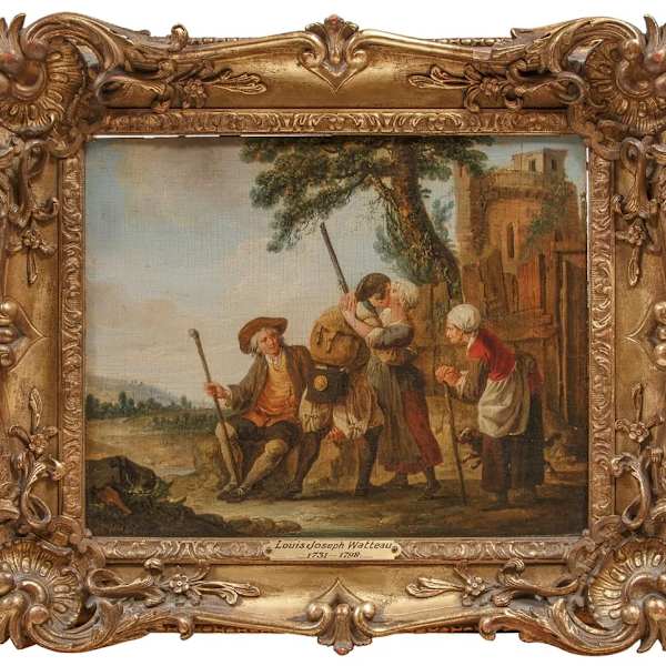 "The Soldier's Farewell" by Louis-Joseph Watteau de Lille, Image 1.
