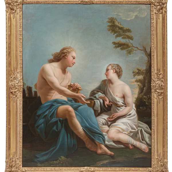 “Apollo and the Cumean  Sibyl” by Noel Halle, Image 1.