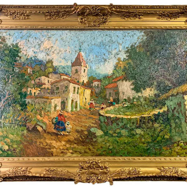 “Spanish Village Afternoon Repose” by H.G. Miller, Image 1.