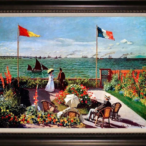 ‘The Garden at Saints-Addresse” “ Homage” by Reproduction Claude Monet, Image 6.