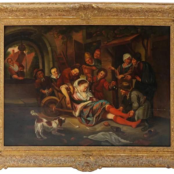 “Wine is a Mocker” by Jan Havickszoon Steen, Image 1.