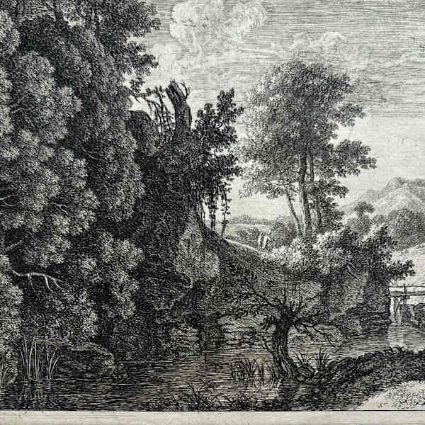 “The Small Wooden Bridge” by Herman Van Swanevelt, Image 3.