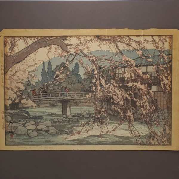 "Spring in a Hot Spring" by Hiroshi Yoshida, Image 5.