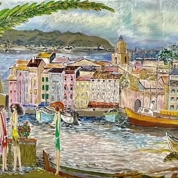 “The Harbour in St. Tropez“ by Ramon Dilley, Image 4.