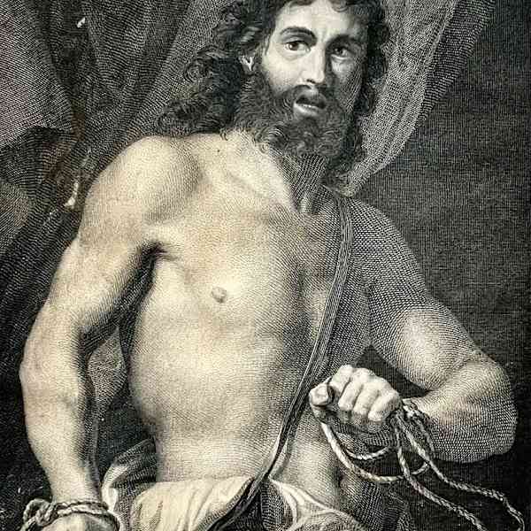 "Sampson" by Domenico Zampieri, Auguste Blanchard {engraver}(1819-1898 French), Image 1.