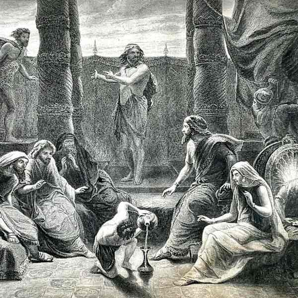 Job and his Friends" by Herbert K. Bourne (1825-1907 English), Image 1.