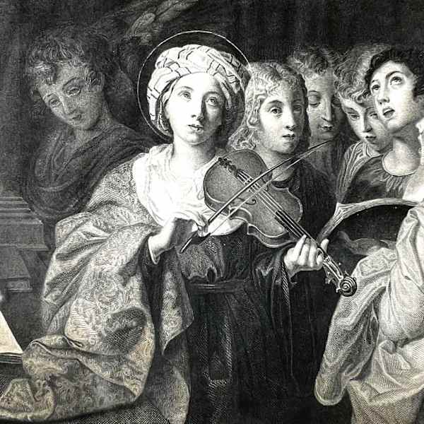 "Praise Ye the Lord" by Domenico Zampieri, E Congoy (engraver), Image 1.