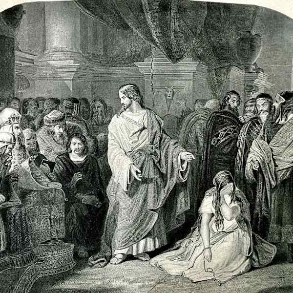 “He Who is Without Sin” by Edward Henry Corbould, Image 1.