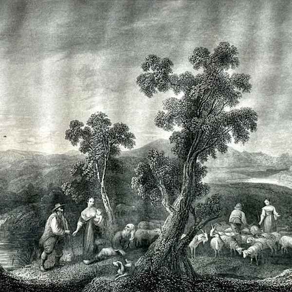 “ Jacob and Laban” by Bartolomé Esteban Murillo, Image 1.