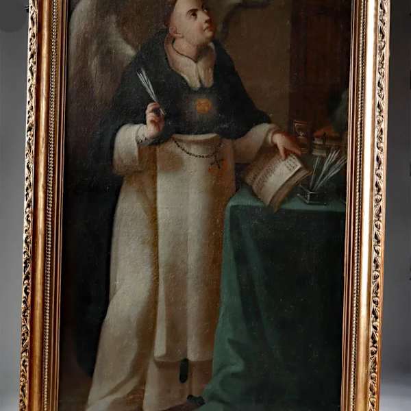 "Santo Tomas de Aquino" by Joseph Garcia (also Jose Garcia el Hidalgo, Jose Garcia Hidalgo, Josef Garcia Hidalgo - Villena, Spain 1646 - San Felipe, Chile 1719), Image 1.
