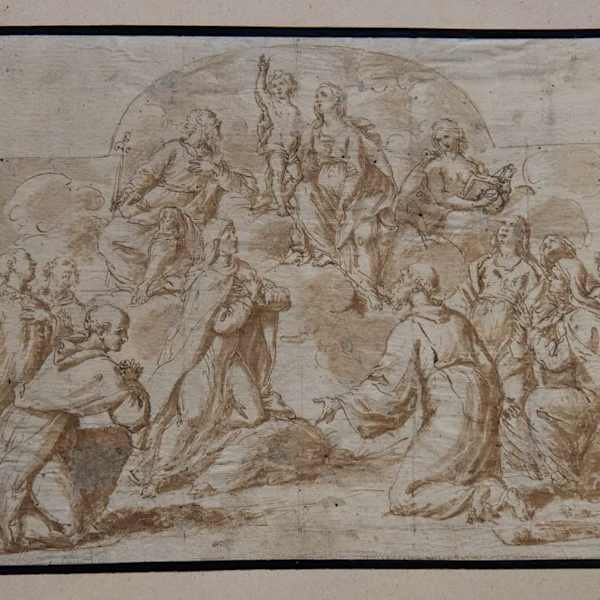 "The Madonna in Glory with Saints" by Francesco Chiozzi (Casalmaggiore 1725-ca. 1785), Image 3.