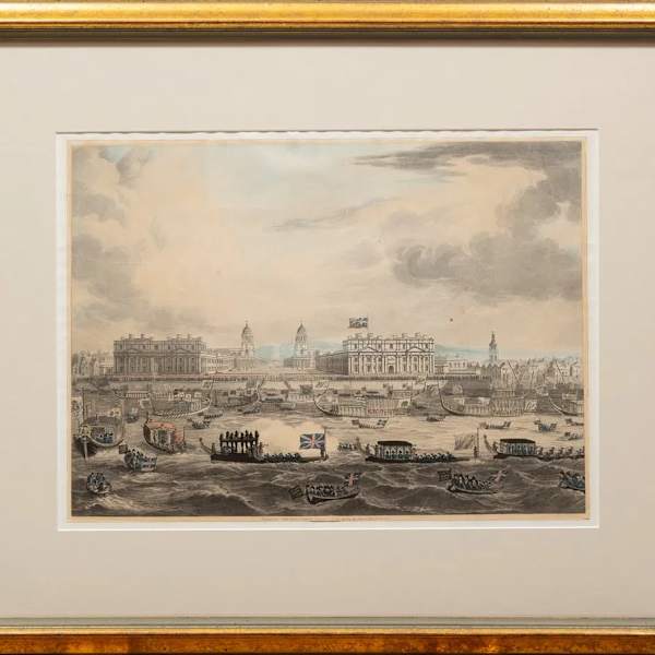 "Funeral Procession of Admiral Lord Nelson from the Admiralty to St Paul's Cathedral" by River by M Mergot, C.A. Pugin, I Hill (Engraver), Image 5.