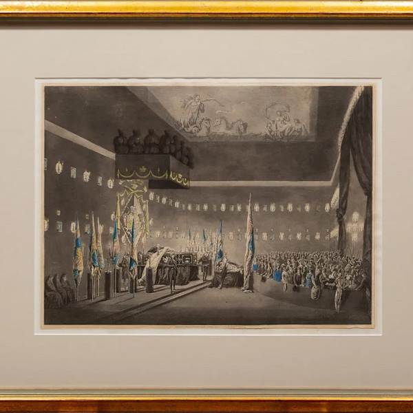 "Exhibition of Admiral Lord Nelson St Paul's Cathedral" by C.A. Pugin, M Merigot (Engraver), Image 6.