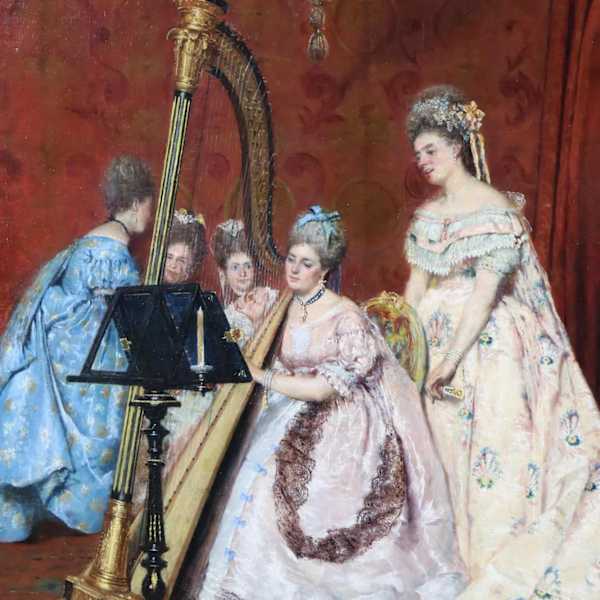 19th CENTURY CARLO FERRANLI "THE RECITAL" by Carlo Ferranti, Image 3.