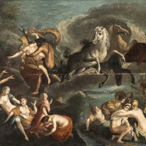 “Neptune Abducting Flora” by Louis de Boullogne Atribuited, Image 1.