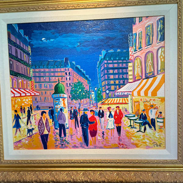 “Le’s calles de Le Pigalle  "Soir de Paris" by Jean Claude Picot, Image 1.