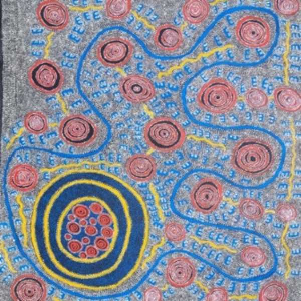 Spinifex hopping Mouse Dreaming by Nigel Japanangka Marshall, Image 1.