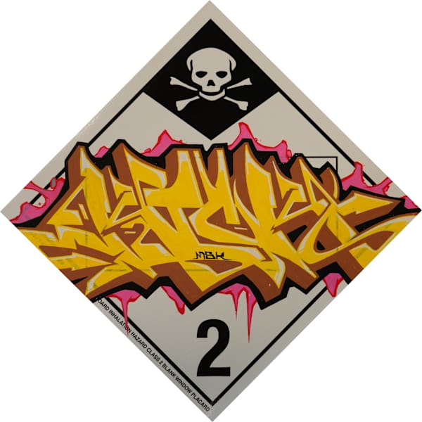 Train Hazard Sign by Kick, Image 1.