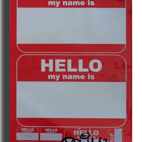 Hello, My Name Is (Red) by Z, Image 1.