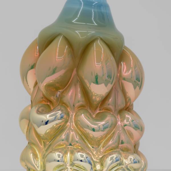 Cold Heart Print (Cream Metallic) by Hanna Hansdotter, Image 1.