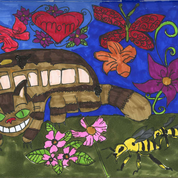 Cat Bus Totoro Fan Art by Jordan Lyons-Lau, Image 1.