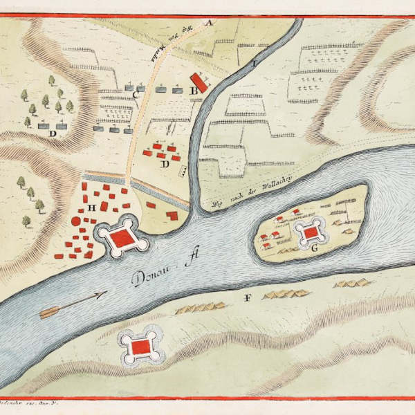 Orsova veduta (includes Ada Kaleh Island) by Gabriel Bodenehr, Image 1.